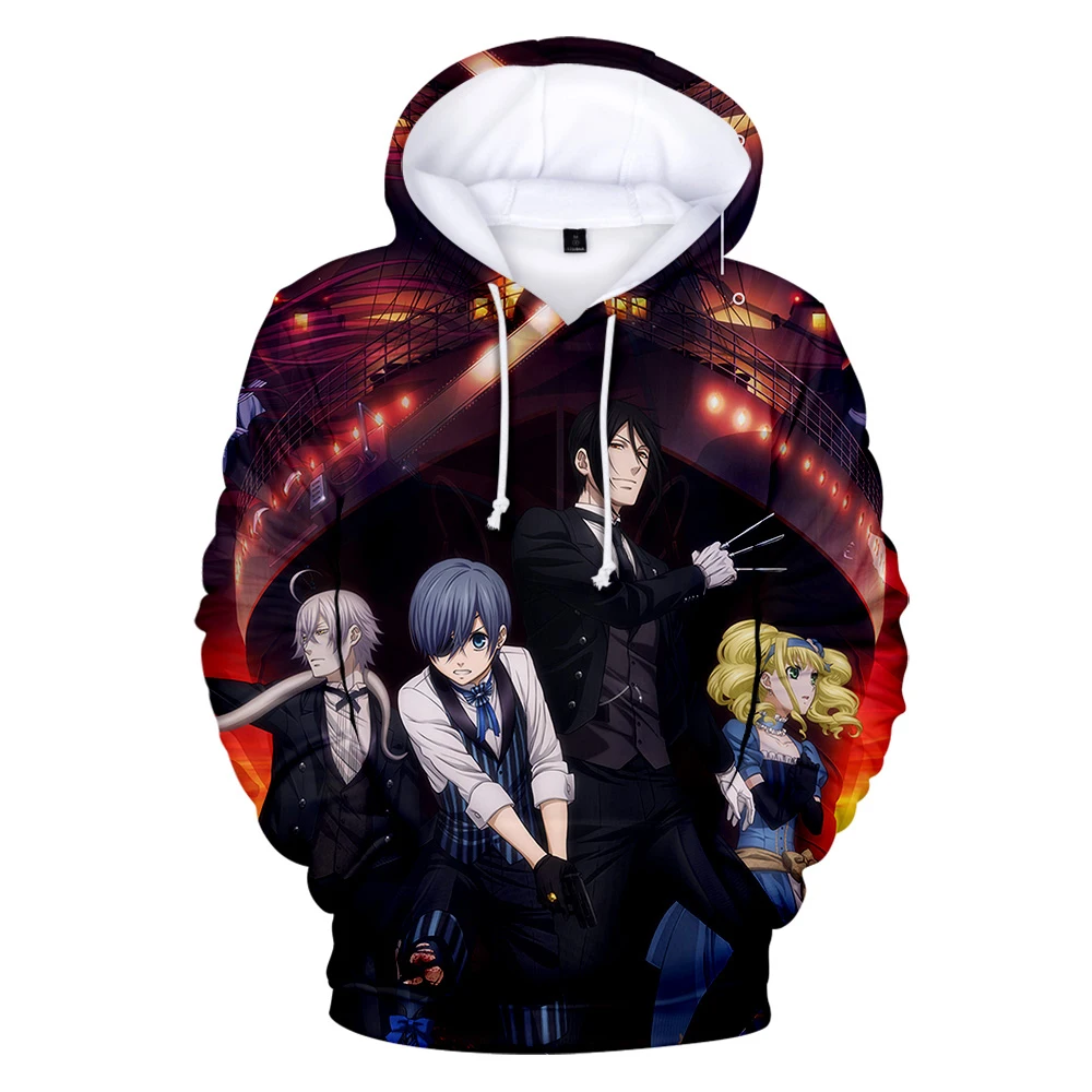  Black Butler 3D New Fashion Hoodies Men 2019 Anime Exclusive Casual Hooded Sweatshirts 3D Hot Sale 