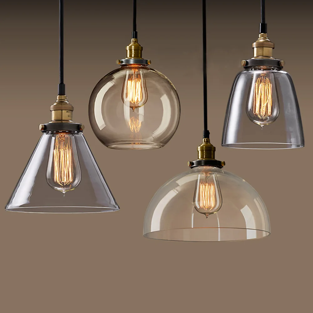Moderne ausgesetzt vintage kronleuchter mit decke glas lampen für das wohnzimmerchina mainland