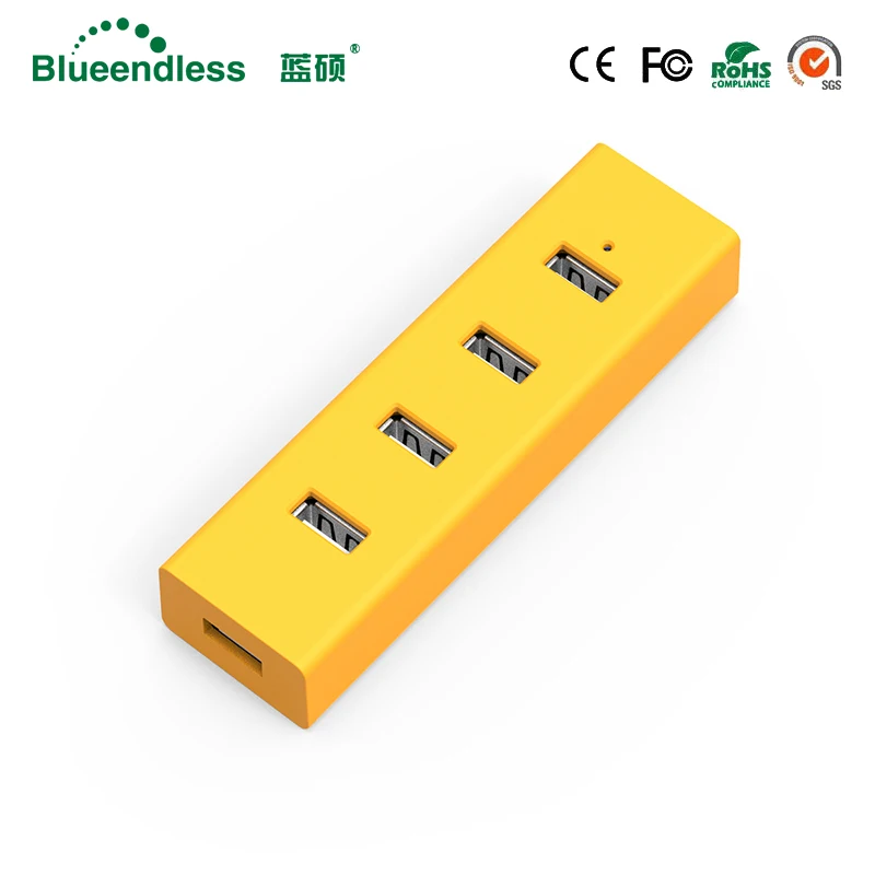 

Blueendless 4 Port High Speed USB 2.0 Splitter Adapter Strip USB 2.0 HUB Cable For PC with DC Cable+USB Cable/Type C Cable