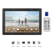 Andoer 10,1 дюймов ультратонкий ips lcd Цифровая фоторамка Настольный альбом 1280*800 поддерживает фото/музыку/видео+ 8 Гб карта памяти