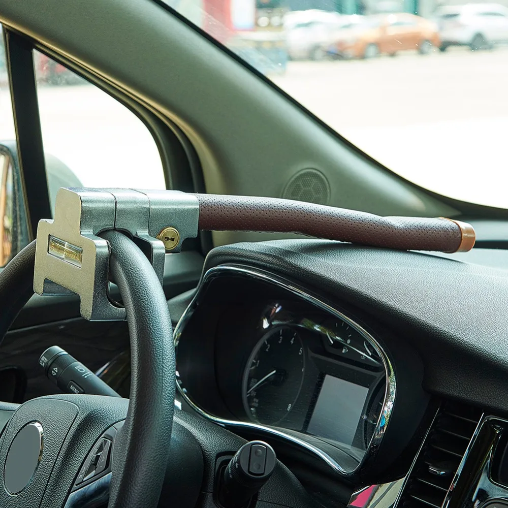 Universal Car Lock Vehicle Car Top Mount Steering Wheel Lock Anti Theft Security Lock With Keys Anti-Theft Devices