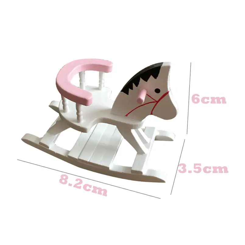 mini wooden rocking horse
