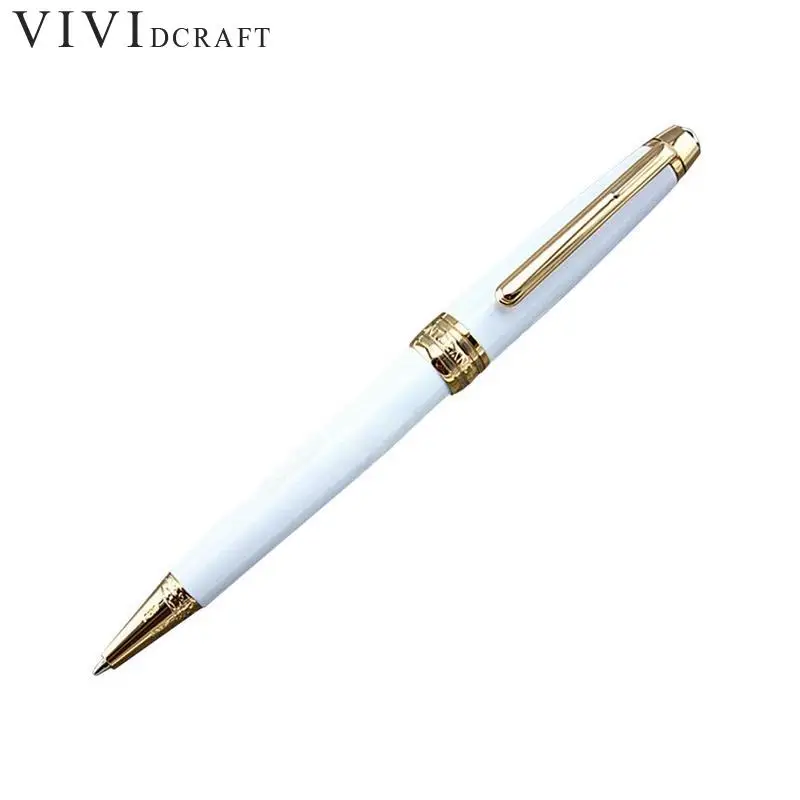 

Unique Design Ballpoint Pen Solid Color Pattern With Brand Refill Metal Slim Unisex Branded Pens Writing Stationary Papelaria
