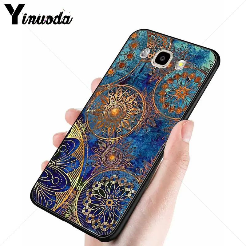 blue gold Mandala flower dream castcher