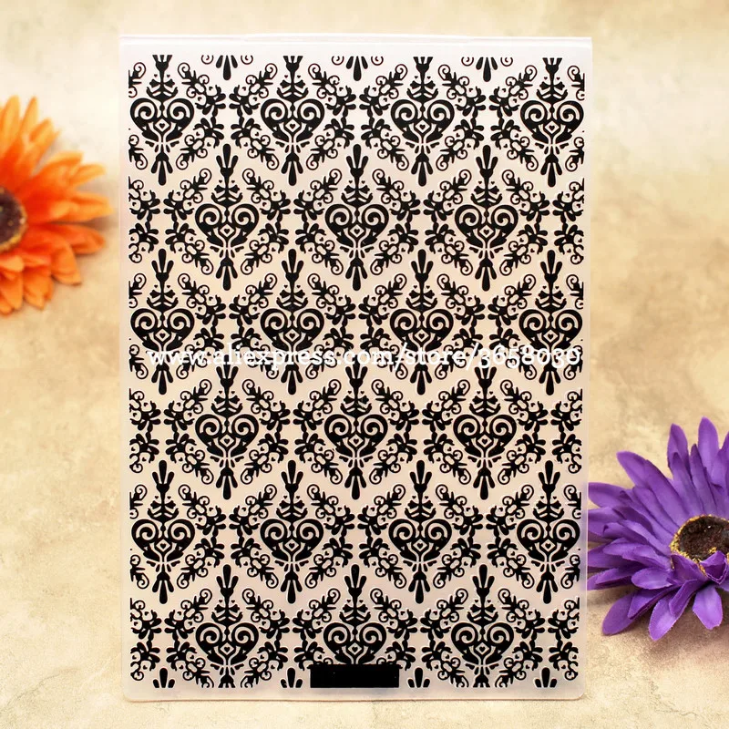 

A5 Size Flowers Plastic Embossing Folder For Scrapbook DIY Album Card Tool Plastic Template 14.8x21cm 8071065