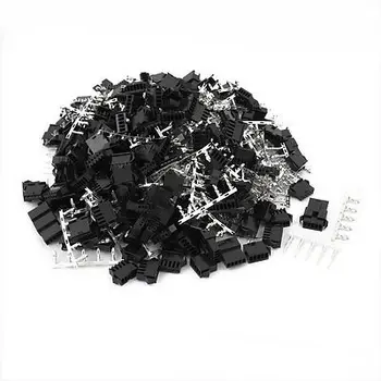 

100 Pairs 2.54mm 5P Plastic SM Male Female Housing Crimp Terminal Connector