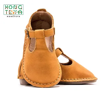 

New superior quality Genuine Leather Children Casual shoes T-bar baby Girls shoes Flat Princess mary jane shoes size 21-30