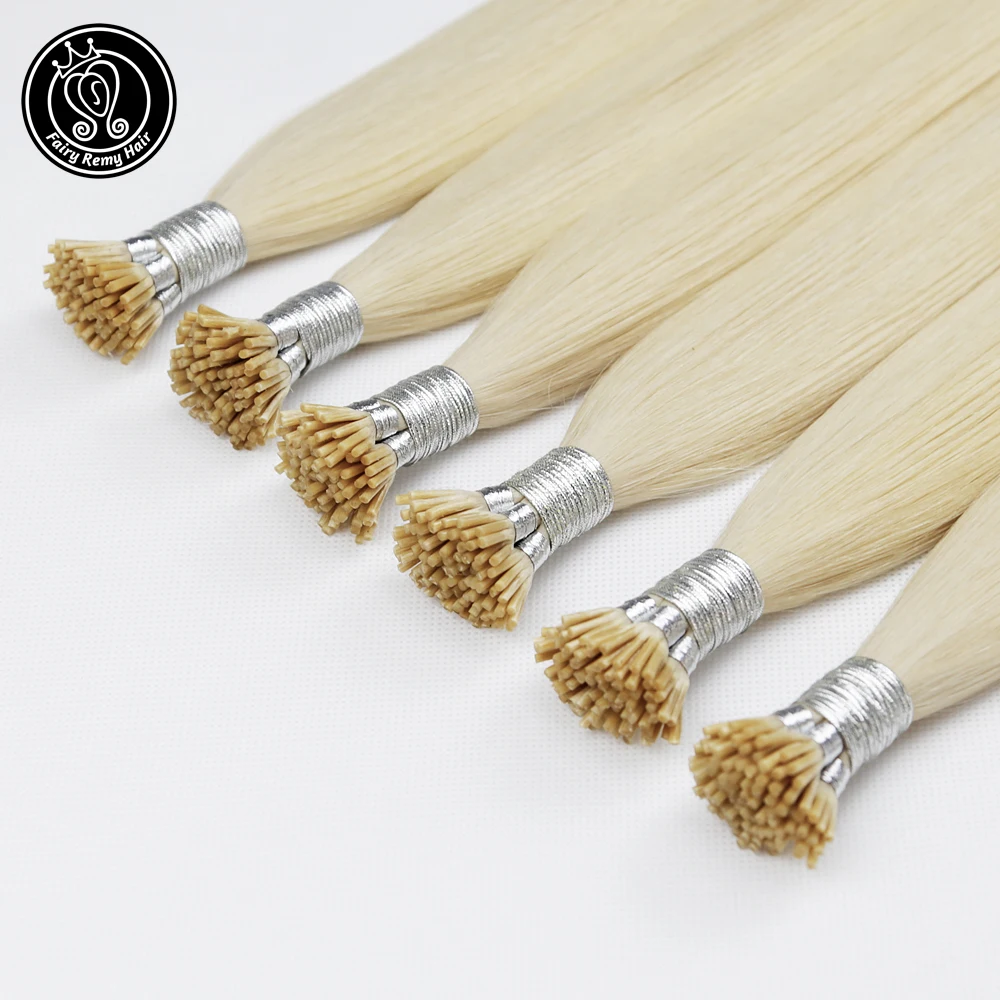 Фея Remy волосы человеческие Fusion кератиновые палочка I Tip Предварительно Связанные