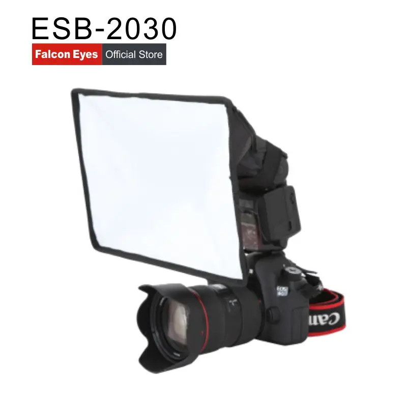 

Falconeyes ESB2030 Portable Foldable Flash Diffuser Softbox for Canon Nikon Sony DSLR flash Speedlite Photo Studio Accessories
