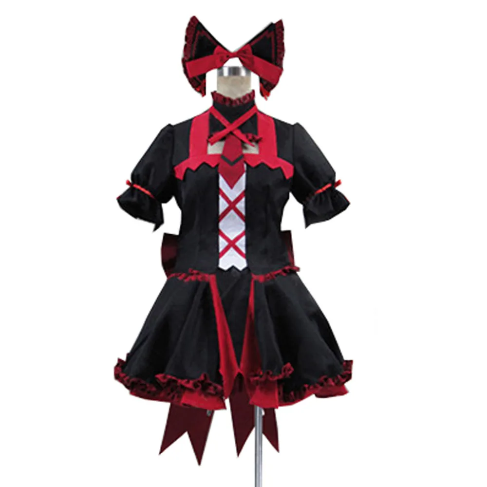 

2016 Gate Jieitai Kanochi nite Kaku Tatakaeri Rory Mercury Cosplay Costume Gothic Lolita Dress Party Costumes