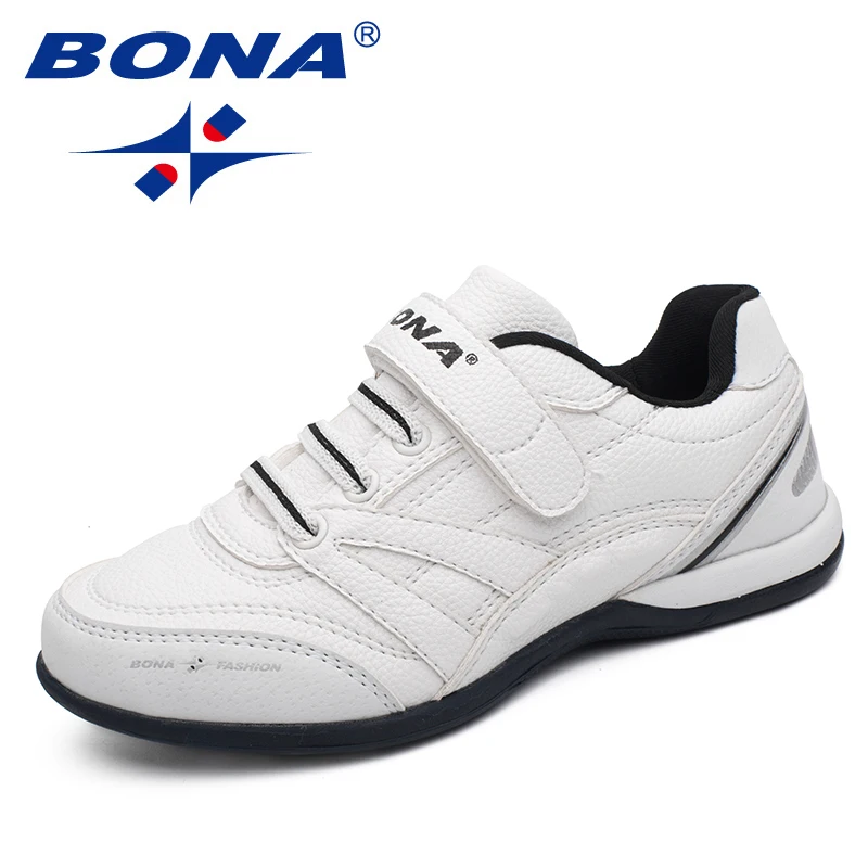 BONA New Classics Style Children Casual Shoes Hook & Loop Boys Shoes Outdoor Walking Jooging Sneakers Comfortable