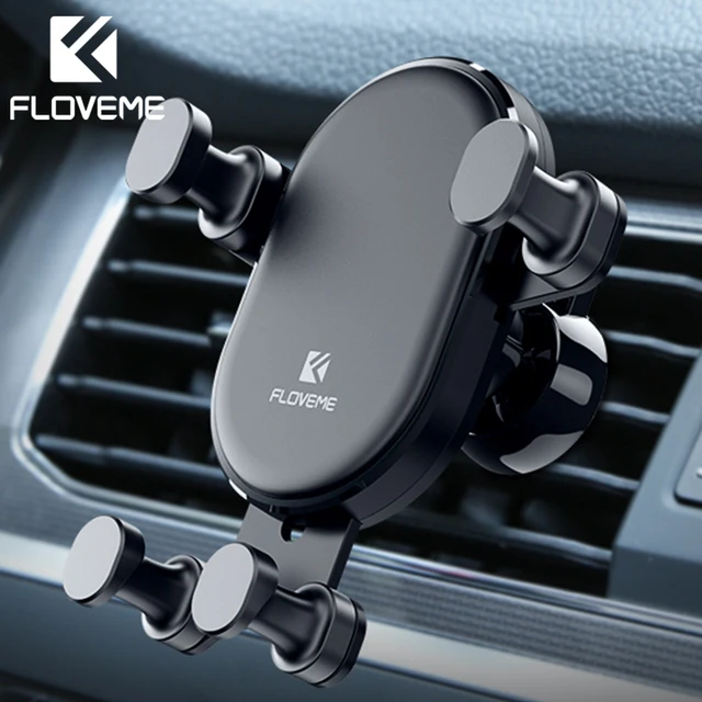 FLOVEME Car Phone Holder for iPhone XS X Gravity Air Vent Mount Holder for Phone in Car Mobile Phone Holder Stand for Samsung S9