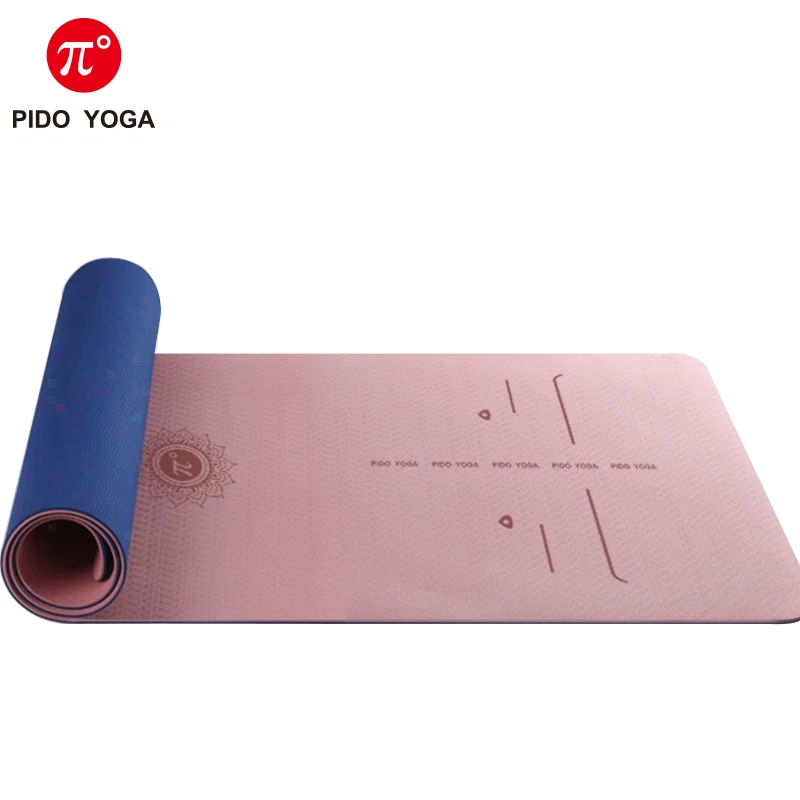 

PIDO YOGA TPE Yoga mat 183*66*0.8cm Wide Thicken Non-slip Fitness Mat Beginner Pilates mat