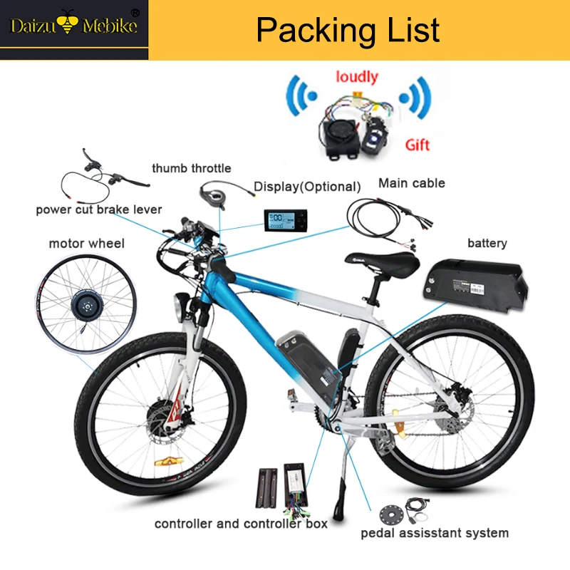 48В 12Ач/16ач LG литиевая батарея Ebike Kit Электрический велосипед конверсионный