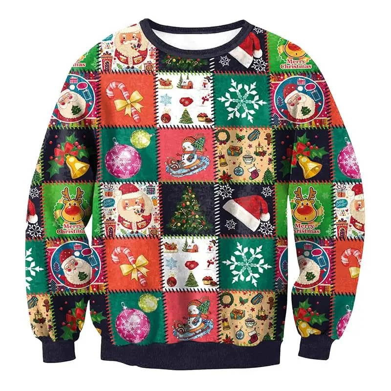 Санта Клаус Рождество толстовки со снежинками Для женщин Для мужчин топы; пуловеры для маленьких детей спортивный костюм 3D Трамп толстовки кошек джемпер в уличном стиле - Цвет: YH03322