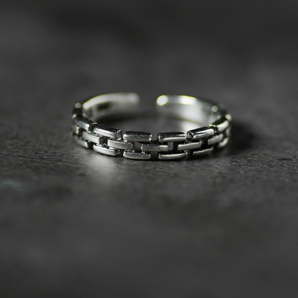 Authentic 925 Sterling Silver Stackable Ring Women Rings Vintage