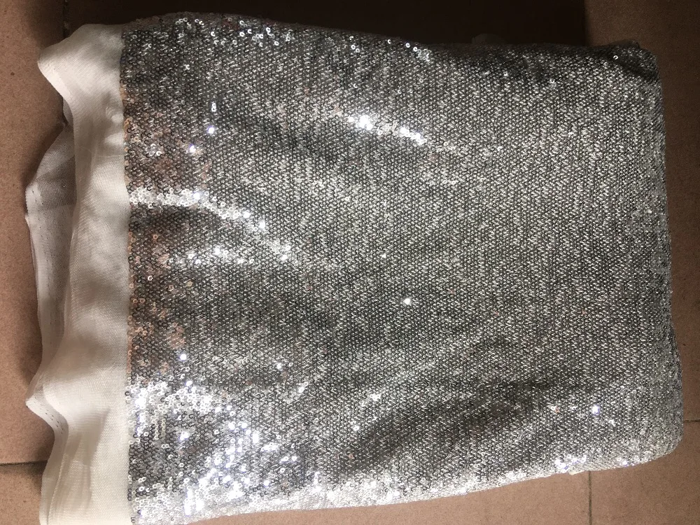 

2019 Silver Embroidered African Cord Laces Fabrics With Sequins High Quality Nigerian sequin lace fabric For France lace party