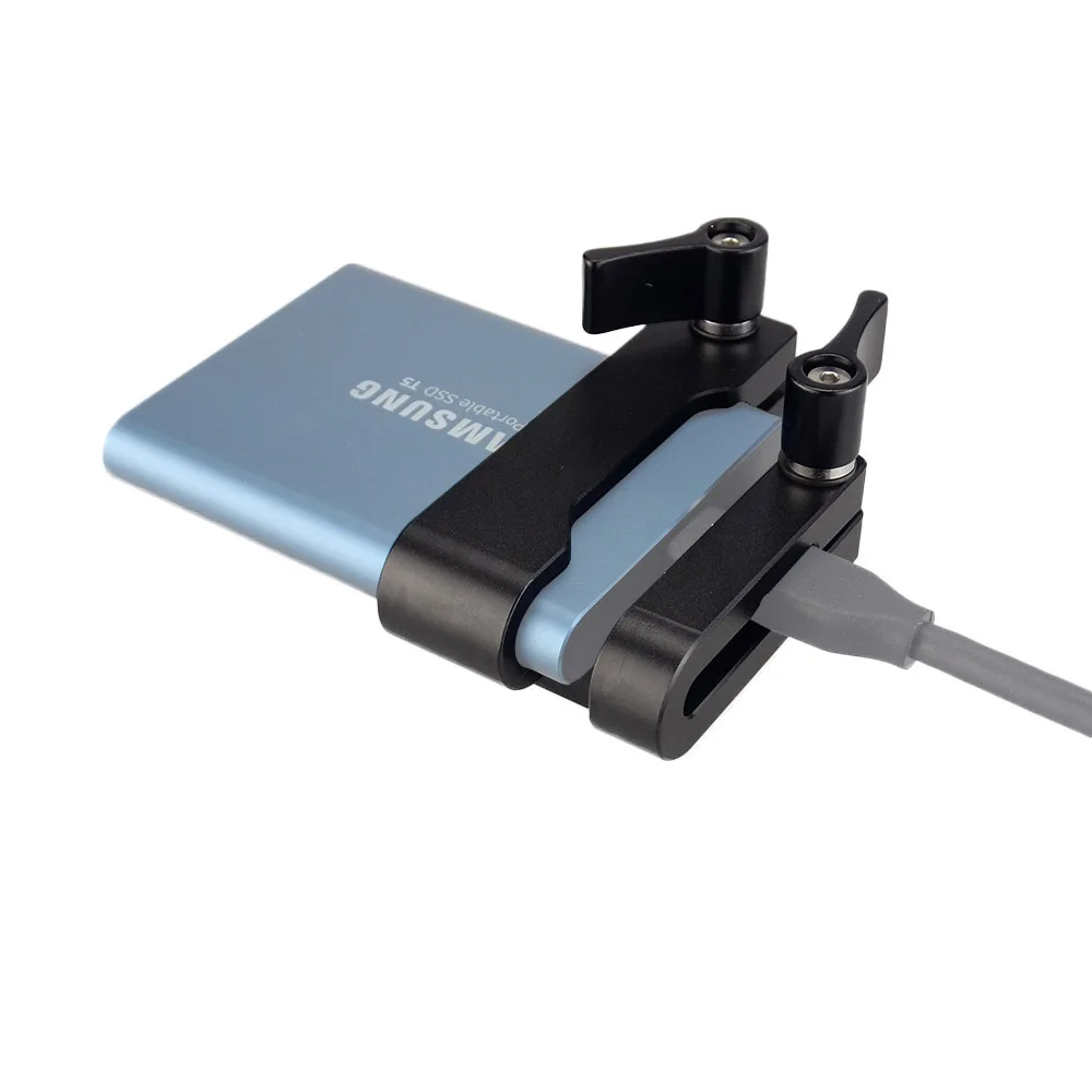 MAGICRIG Halterung für Samsung T5 SSD Karte Clamp mit USB-C Kabel Clamp Kompatibel Mit MAGICRIG Kam