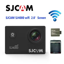 SJCAM SJ4000 Wi-Fi 2 дюйма ЖК-дисплей Экран Интерфейс Спорт действий Камера+ дополнительная 1 шт. Батарея+ Батарея зарядное устройство