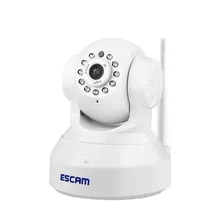 ESCAM Wireless 720P Pan/Tilt Wifi Security IP Camera QF001 Support 32G TF Card IR-CUT 10M Security Network Camera Night Vision