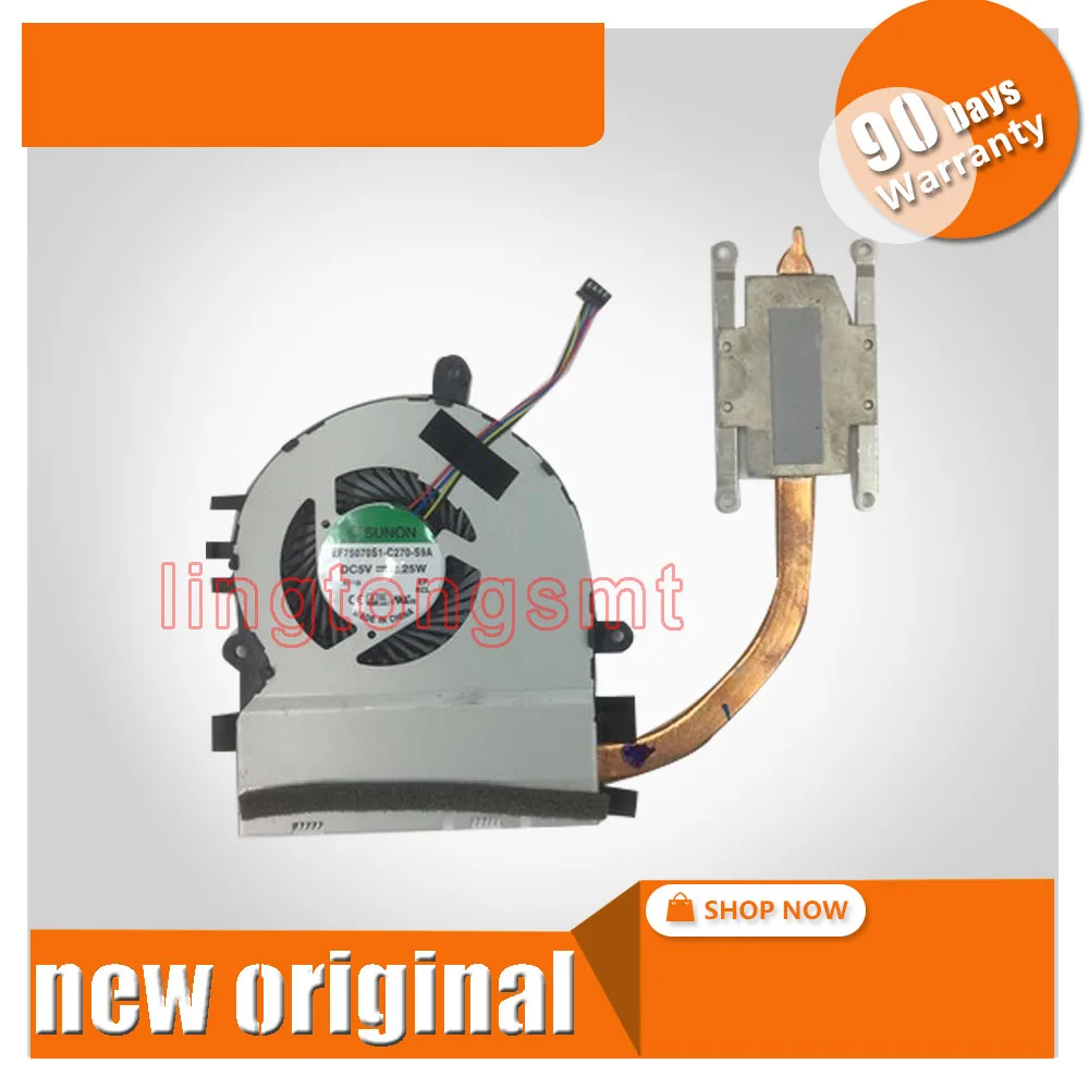 For Asus X302LA X302LJ X302L X302 Laptop CPU VGA Cooling Fan Heatsink Heat Sink Cooler Radiator EF75070S1-C270-S9A | Компьютеры и офис