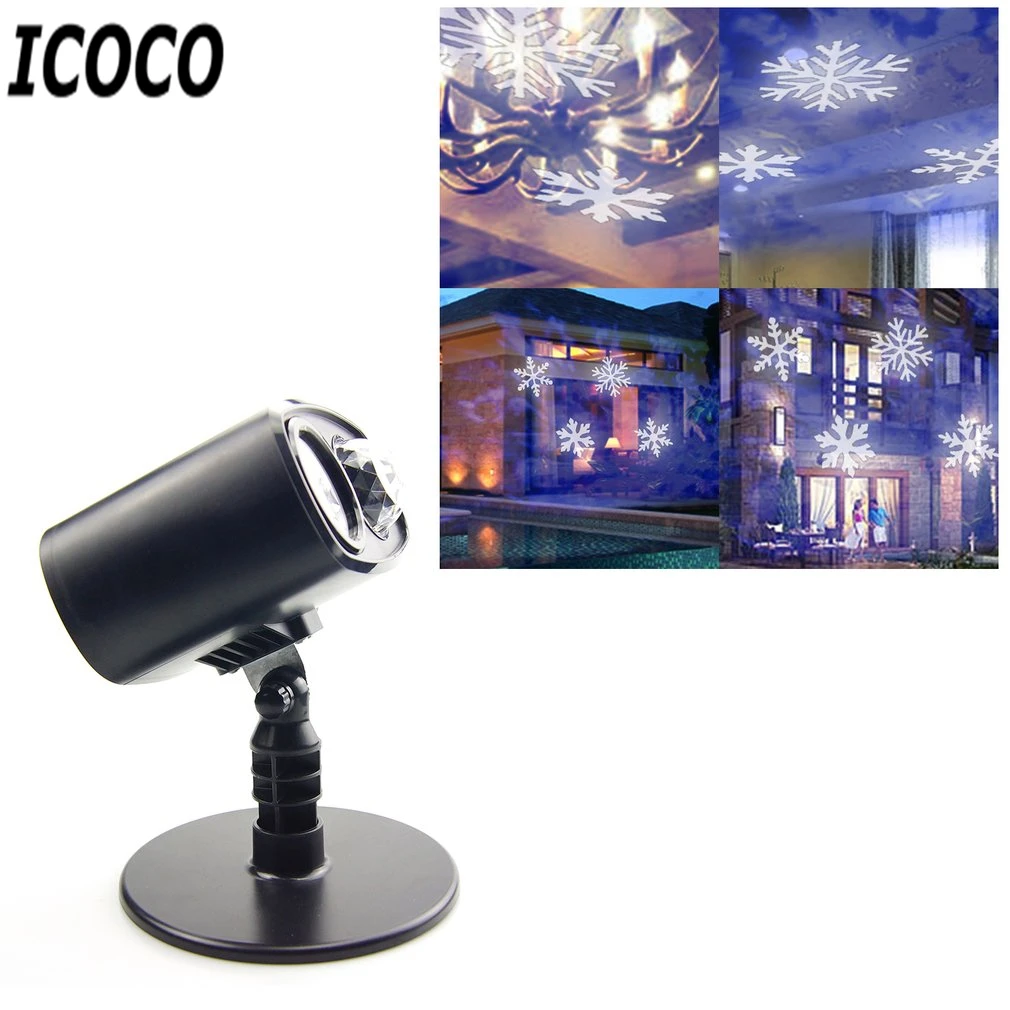 

ICOCO LED Moving Landscape Projector Light Spotlight Stake Lamp for Christmas Halloween Festival Party Holiday Decor Drop Ship