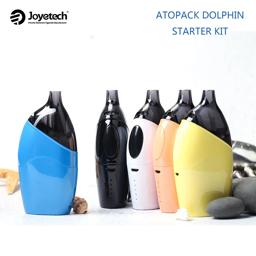 

Original Joyetech ATOPACK Dolphin Kit Electronic 2ml or 6ml Tank Atomizer E Cigarette 2100mah Built-in Battery ATOPACK Dolphin