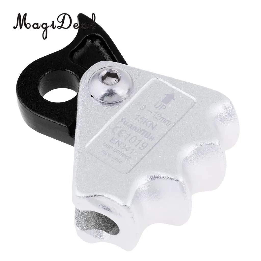 Rock Climbing Grab Fall Arrest Rope Grab Clamp Ascender For 9mm-12mm Rope
