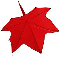 Спорт на открытом воздухе мощность кленовый лист Красный Зеленый воздушный змей с ручкой и линией хороший Летающий