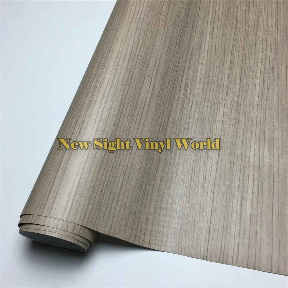 Teak Car Wooden Grain Vinyl Wrap Decal Wood Vinyl For Floor Furniture