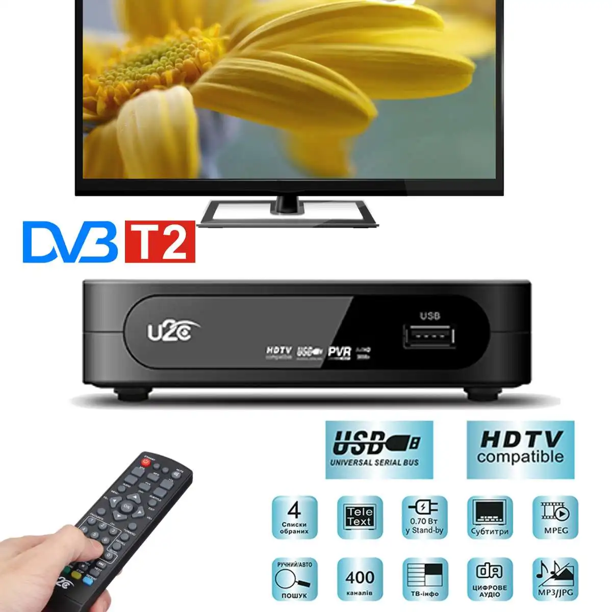 HD Smart DVB-T2 Smart Digital tv Box HDMI телеприставка H.264 HD tv цифровая наземная приставка спутниковая DVB T/T2 телеприставка