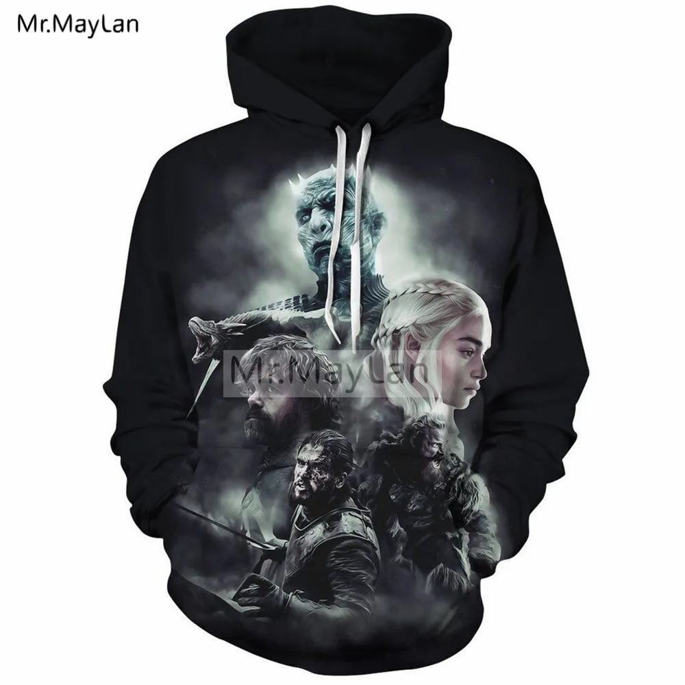 

Game of Thrones Dragon Dany Ghost 3D Print Jacket Women/men Vintage Long Sleeve Streetwear Hoodie Girls Cool Outfits Tracksuits