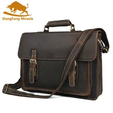 Топ слой кожаная сумка высокого качества Бизнес Портфели Crazy Horse кожаная сумка брендовая новая сумка на плечо для мужчин