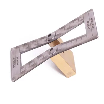 

Dovetail Scribe Line Planner Woodworking Crossed Templates Drawing Line Dovetail Ruler Gauge Carpenter Tool