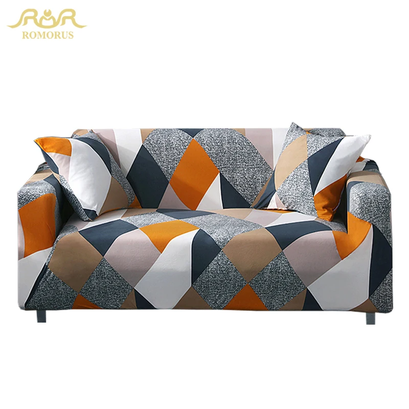 

Nordic Style Triangular Printing Sofa Covers One/Two/Three/Four Seater Couch Cover Spandex Fabric Home Decoration Accessories