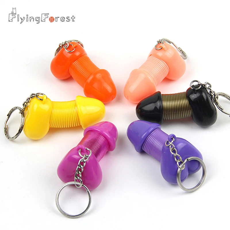 Keychain Man Cock Key Rings Male Genitalia Key Chain for Lovers Sexy  Penis Keyring Jewelry Bag Individual Keychains