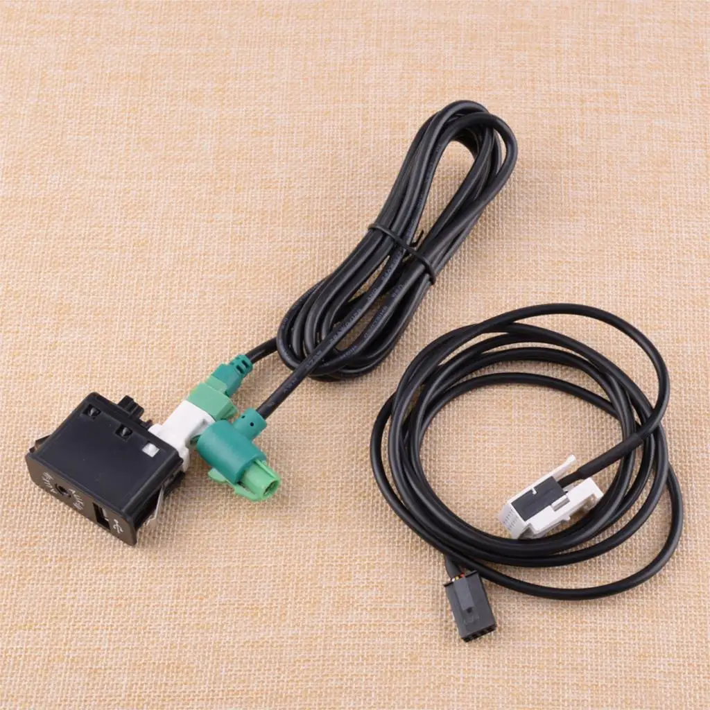 CITALL автомобильный черный USB Aux переключатель гнездо Жгут кабель адаптер набор
