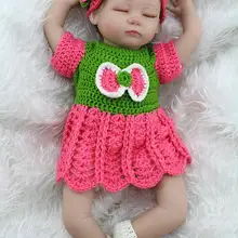 Nicery 16-18 дюймов 40-45 см Кукла реборн Мягкий Силиконовый мальчик девочка игрушка реборн кукла подарок для детей подарок зеленый розовый