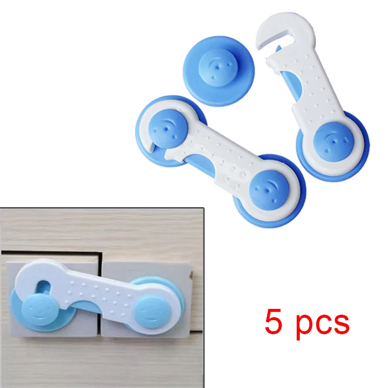 5 قطع الطفل سلامة الطفل الآمن قفل درج خزانة خزانة خزانة الثلاجة مزلاج قفل الباب multifunctional آمن 88 JDH99