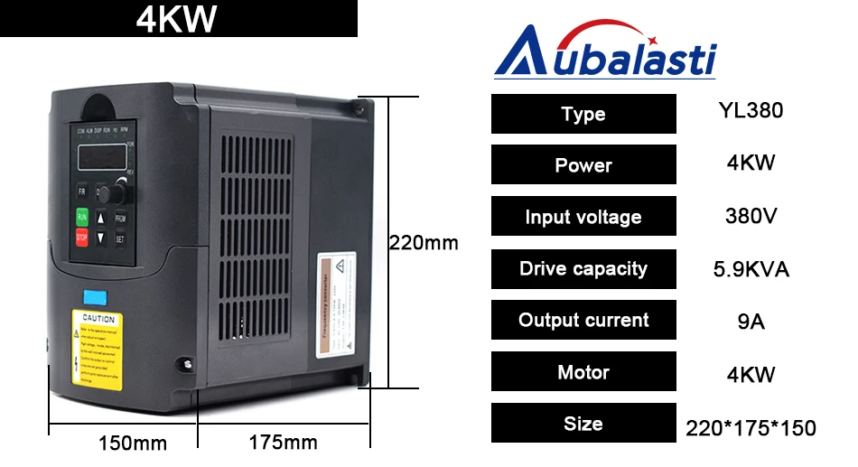 Aubalasti инвертор 3kw4kw 5.5kw7.5kw 380 В преобразователь частоты однофазный вход и 3 фазы выход 400 Гц 7A использование для станка с ЧПУ