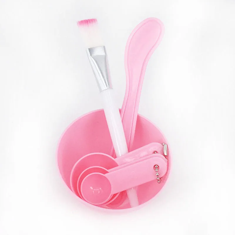  4 In 1 DIY Facial Beauty Mask Bowl Cosmetic Tool Mixing Spong Brush With Stick Brush Set (5)