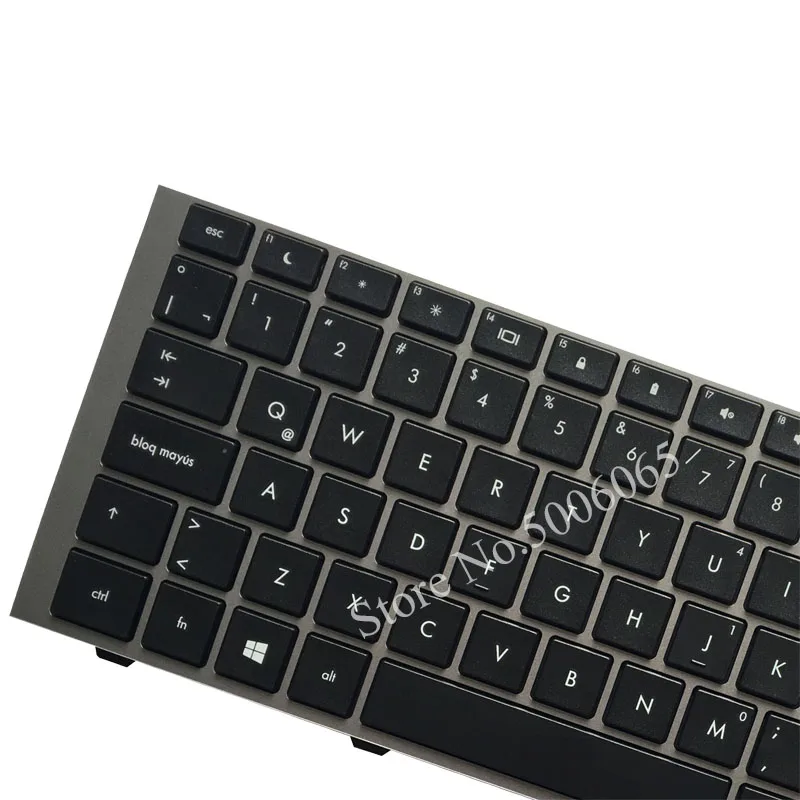 For HP Probook 4440s 4441S 4445s 4446S Keyboard Latin Spanish Teclado gray frame