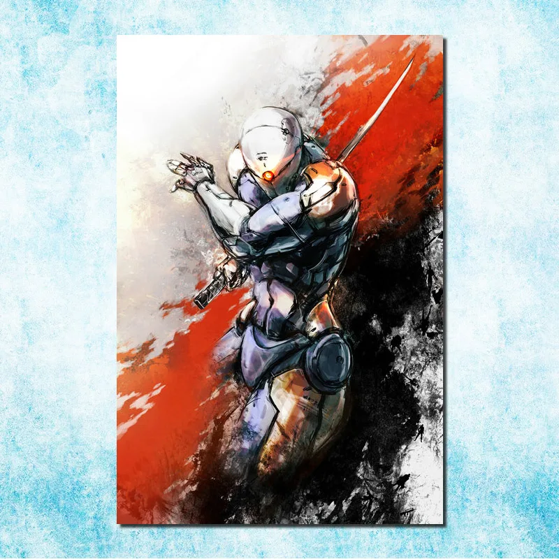 Metal Gear Solid V фантомная боль Искусство Шелковый Холст печати плакатов 13x20 24x36 дюймов одноцветное Игра "Змейка стены картину(больше)-4