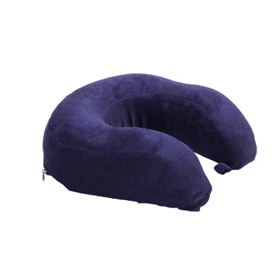 U-образная подушка из пены памяти Шейная подушка для путешествий медленный отскок здоровье подголовник для офиса самолет полета автомобиля Путешествия - Цвет: Темно-синий