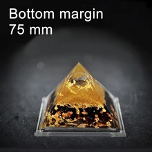 75mm 3″ Orgone Pyramid Natural Quartz Crystal Art Craft Orgonite Positive Energy Generator Accumulator spiritual science