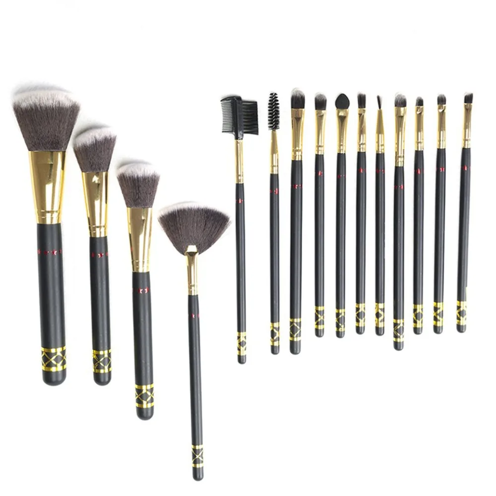 15pcs Professional Makeup Brushes Set High Quality Make Up Brushes Full