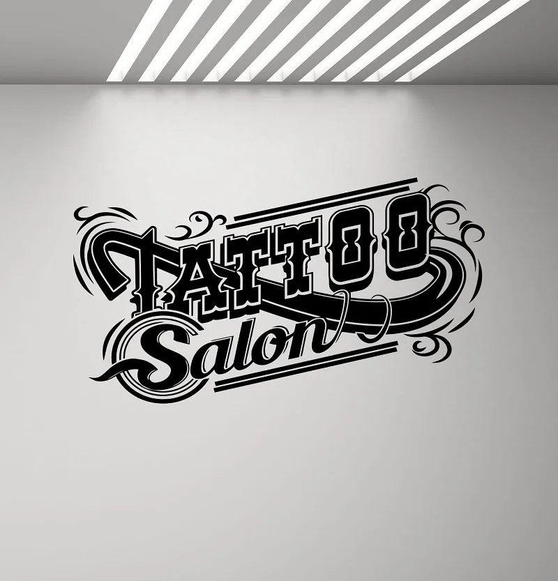 

Tattoo Salon Wall Decal Tattoo Shop Sign Logo Poster Studio Design Door Window Vinyl Sticker Mural Gift Decor Wall Art Print2WS5