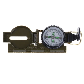 

3 in1 Travel lens compass Outdoor Portable Folding Compass Camping Hiking Army Style Survival Marching Military Lensatic Compass