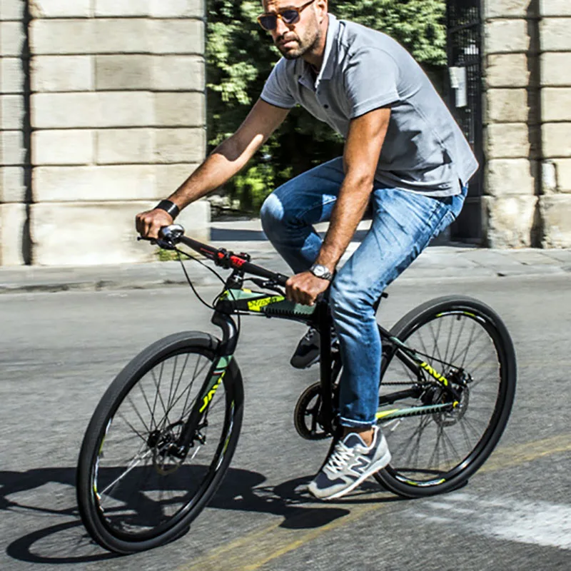 Top The new 26-inch aluminum alloy folding mountain bike transmission disc folding bike 1 Top The new 26-inch aluminum alloy folding mountain bike transmission disc folding bike 1