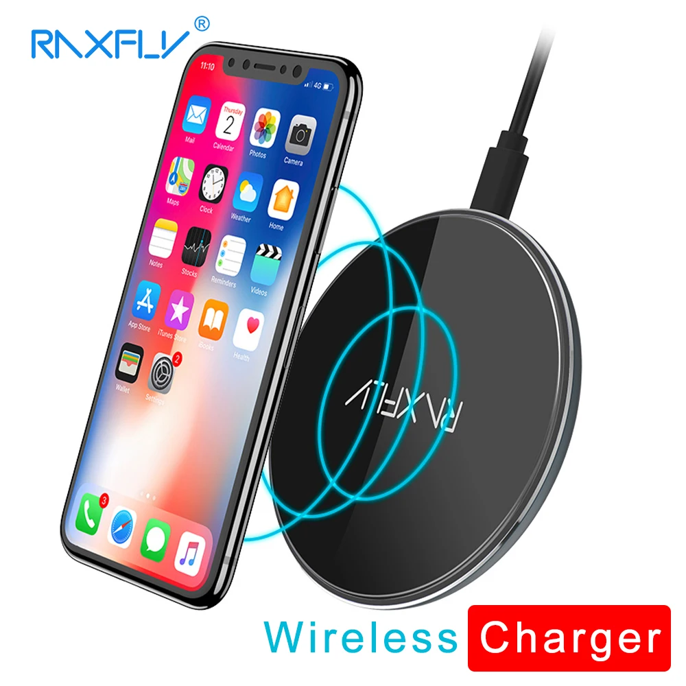 RAXFLY [Qi Wireless Charger 10W] Wireless Charger Pad For